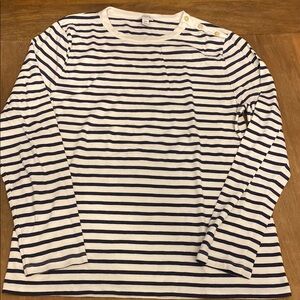J Crew XXL navy/white women’s top